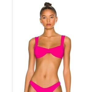 L*Space Tori Bikini Top in Bougainvillea Pink Size XS Underwire NWT